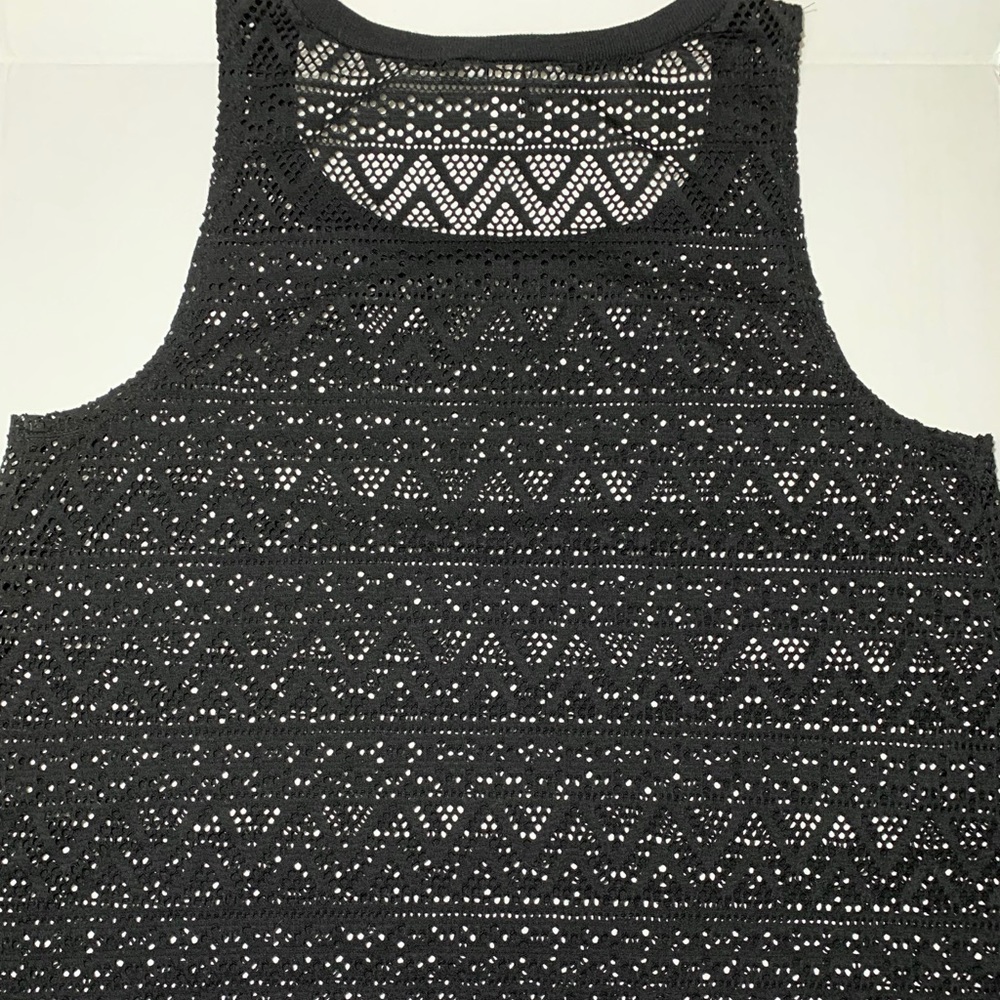 TORRID Black Mesh Tank Top/ Swim Cover Up Size 0